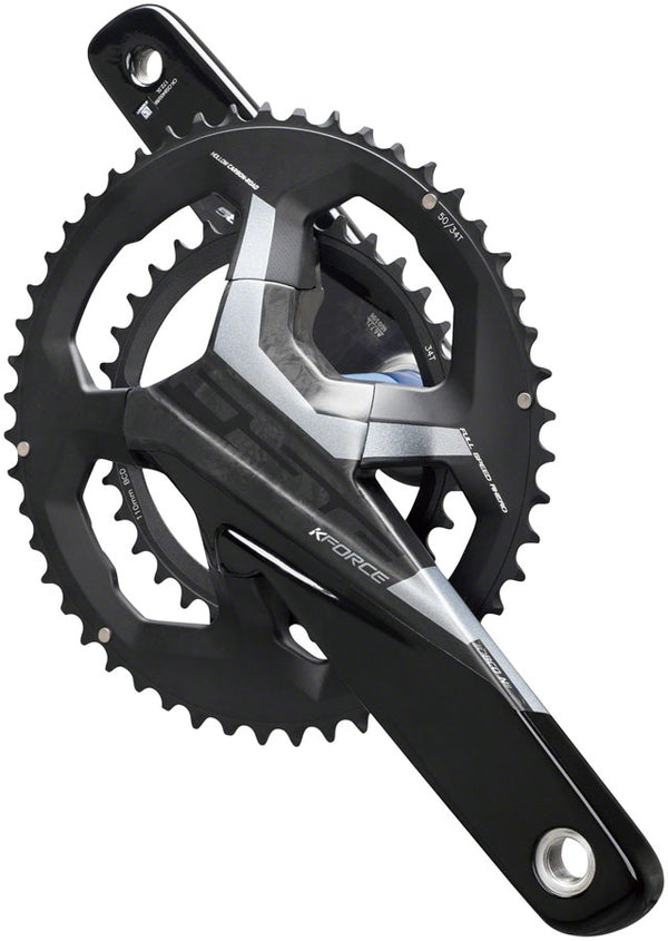 Full Speed Ahead K-Force WE Crankset - 172.5mm 11/12-Speed 50/34t 110BCD 386 EVO Spindle Interface BLK