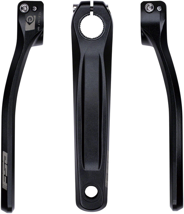 Full Speed Ahead CK-751 Shimano STEPS E8000/E7000/E6100 Ebike Crank Arm Set - 165mm S spline Bolts BLK