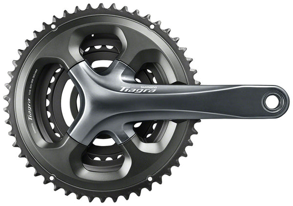 Shimano Tiagra FC-4703 Crankset - 165mm 10-Speed 50/39/30t 110/74 Asymmetric BCD Hollowtech II Spindle Interface Gray