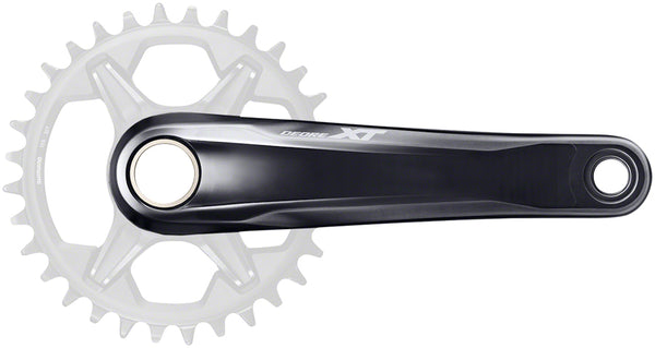 Shimano Deore XT FC-M8100-1 Crankset - 175mm 12-Speed 1x Direct Mount Hollowtech II Spindle Interface BLK