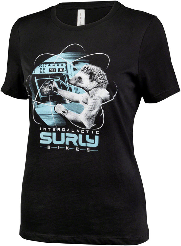 Surly Garden Pig Women's T-Shirt - Black/Gray/Teal Large