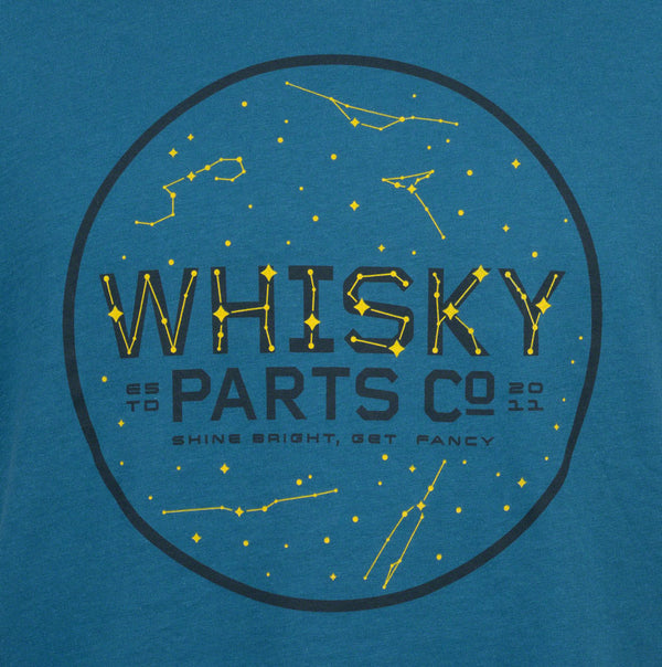 Whisky Stargazer T-Shirt - Deep Teal Unisex Small