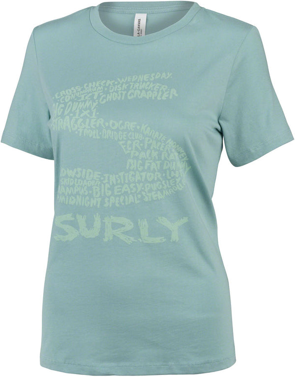 Surly Steel Consortium Women's T-Shirt - Dusty Blue Medium