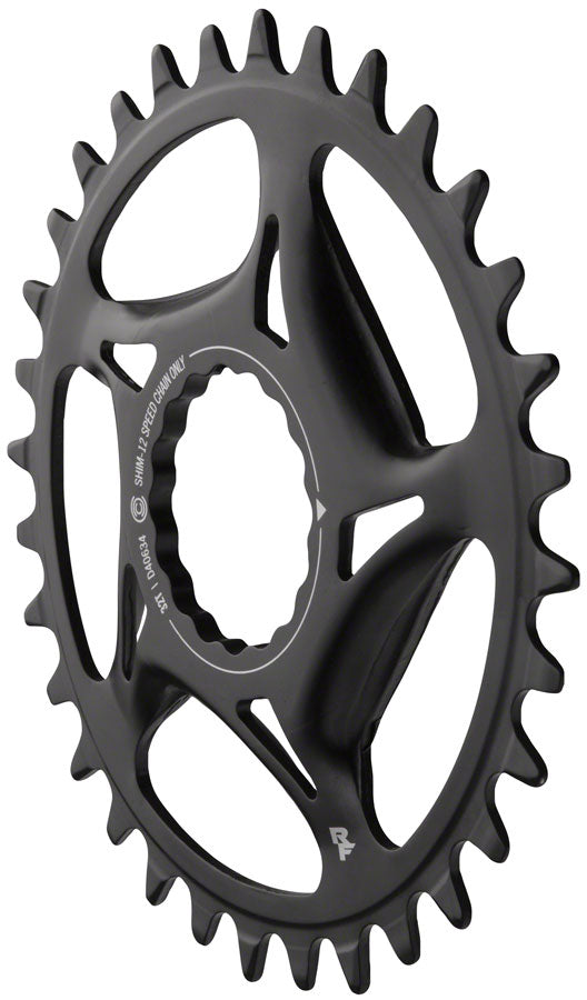 RaceFace Narrow Wide Direct Mount CINCH Steel Chainring - Shimano 12-Speed requires Hyperglide+ compatible chain 32t BLK