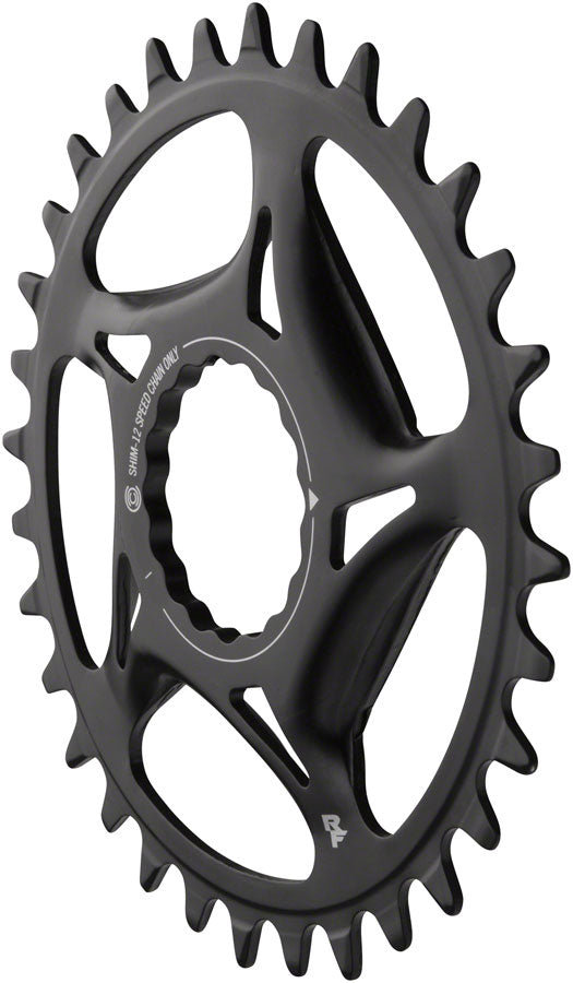 RaceFace Narrow Wide Direct Mount CINCH Steel Chainring - Shimano 12-Speed requires Hyperglide+ compatible chain 34t BLK