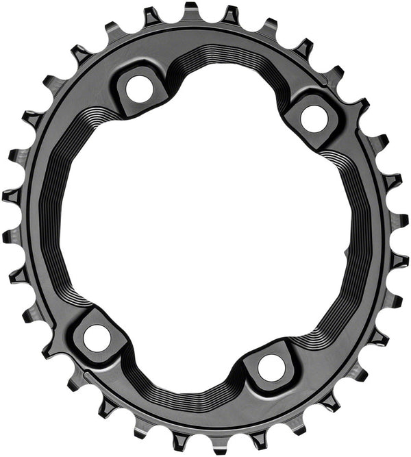 absoluteBLACK XT Asym 96BCD Oval Chainring 32T - Black