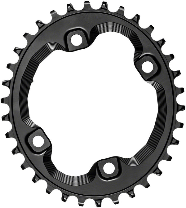absoluteBLACK XT Asym 96BCD Oval Chainring 34T - Black
