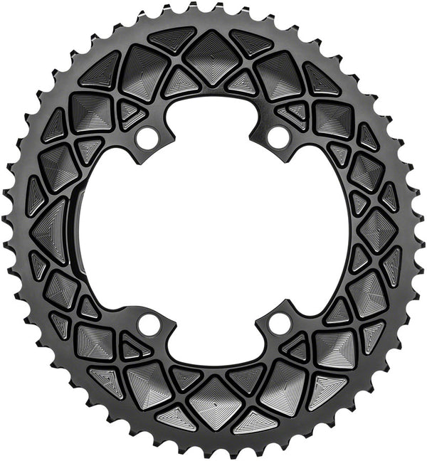 absoluteBLACK Premium Oval Road 50T Shimano 9100/8000 - Black
