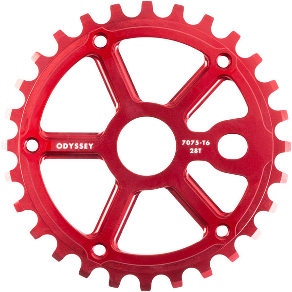 Odyssey Utility Pro Guard Sprocket - 28t Anodized Red