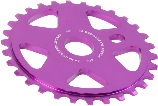 Sunday Sabretooth V2 Sprocket - 30t Anodized Purple