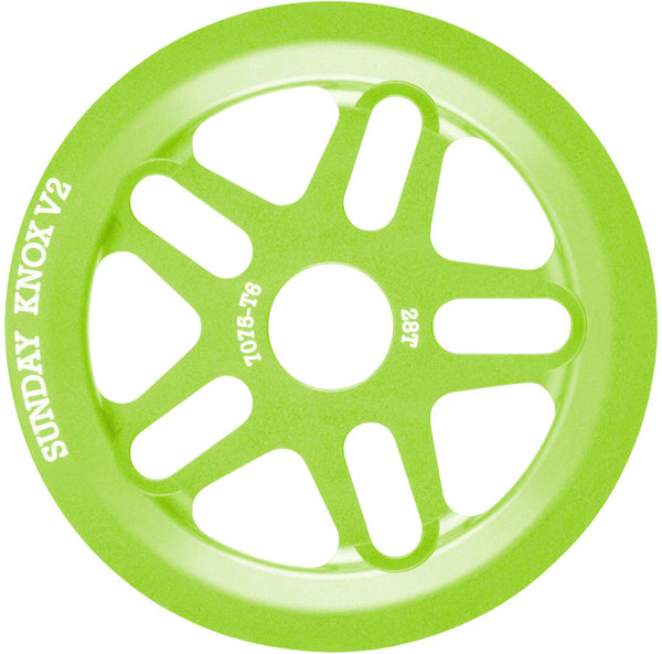 Sunday Knox V2 Sprocket - 28t Electro Green