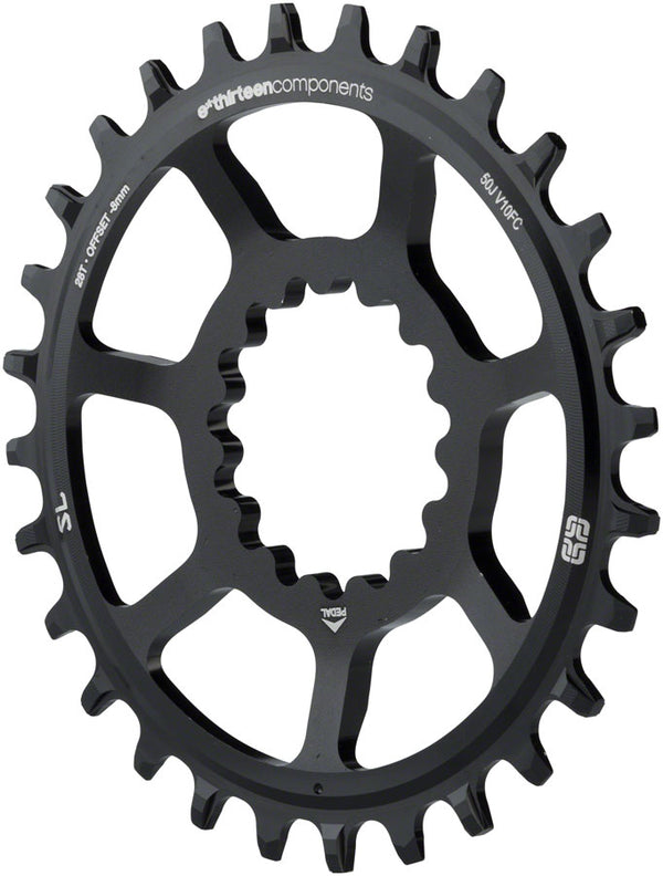 e*thirteen Direct Mount SL Guidering - 10/11/12-speed 30T Narrow Wide Black