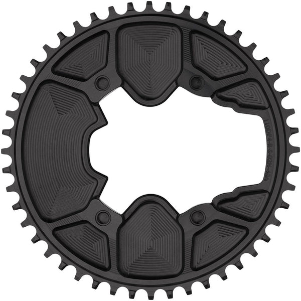 Wolf Tooth Aero Direct Mount 1x Chainring - 50t 4-Bolt Drop-Stop ST Compatible Shimano Dura-Ace R9200/R9200-P Only BLK