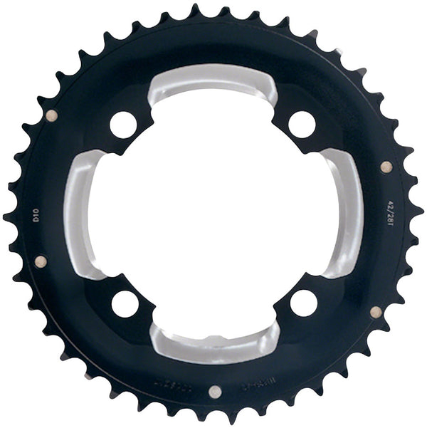 Full Speed Ahead MTB Pro Double Chainring - 36t 104 BCD 4-Bolt Aluminum D10 BLK