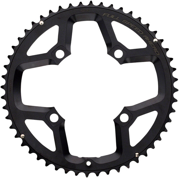 Full Speed Ahead Gossamer ABS Chainring - 52t 110 Full Speed Ahead ABS BCD 4-Bolt Aluminum N10/N11 BLK