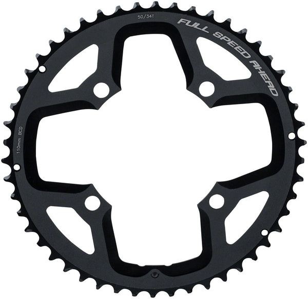 Full Speed Ahead Gossamer ABS Chainring - 50t 110 Full Speed Ahead ABS BCD 4-Bolt Aluminum N10/N11 BLK