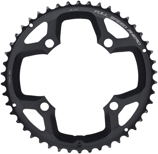 Full Speed Ahead Gossamer ABS Chainring - 46t 110 Full Speed Ahead ABS BCD 4-Bolt Aluminum N10/N11 BLK