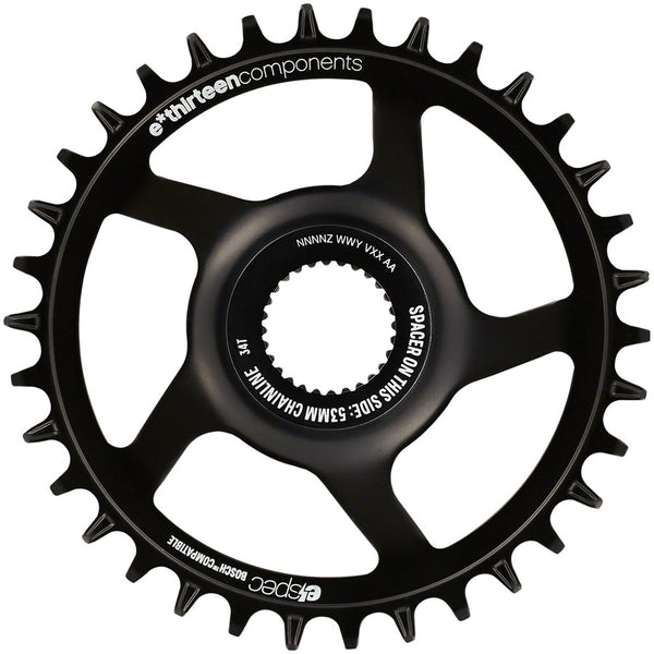 e*thirteen e*spec Steel Direct Mount Chainring - 34T Bosch CX Gen4 CL 53/55 via Spacer BLK