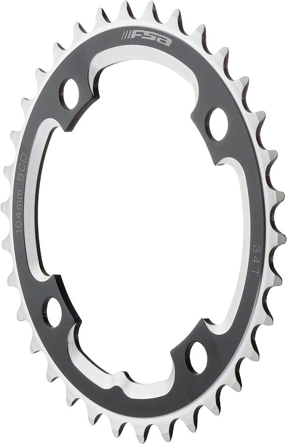 Full Speed Ahead DH Pro MTB Chainring - 40t 104 BCD 4-Bolt Aluminum Black