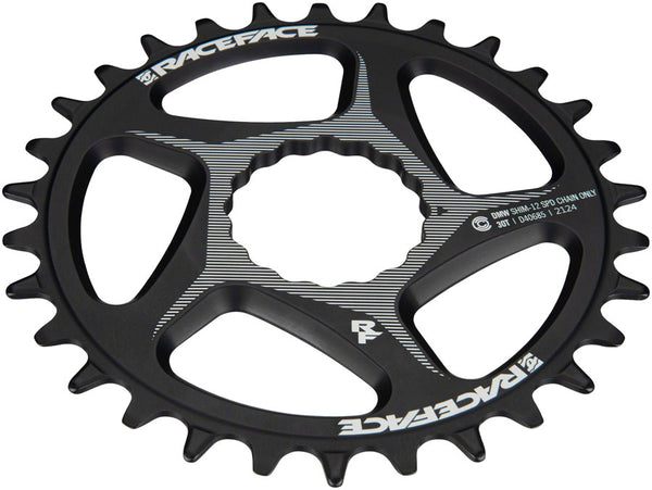 RaceFace Direct Mount Wide Chainring - 30t DM CINCH For Shimano 12-Speed HG+ Compatible Chain BLK