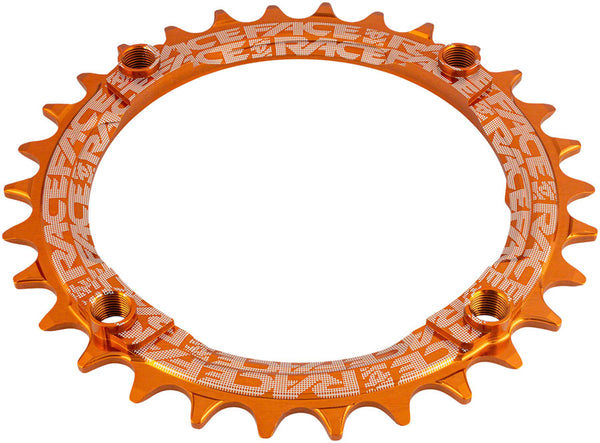 RaceFace 1x Narrow Wide Chainring - 30t 104 BCD 10-12-Speed 7075 Aluminum Orange