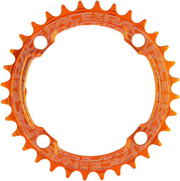 RaceFace 1x Narrow Wide Chainring - 36t 104 BCD 10-12 Speed 7075 Aluminum Orange