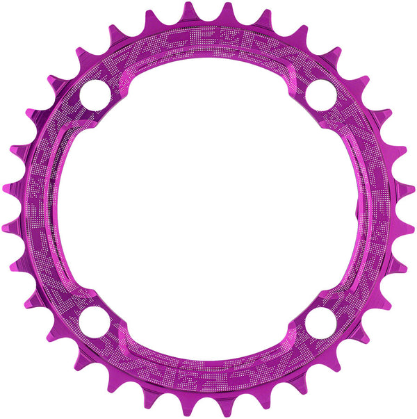 RaceFace 1x Narrow Wide Chainring - 32t 104 BCD 10-12 Speed 7075 Aluminum Purple