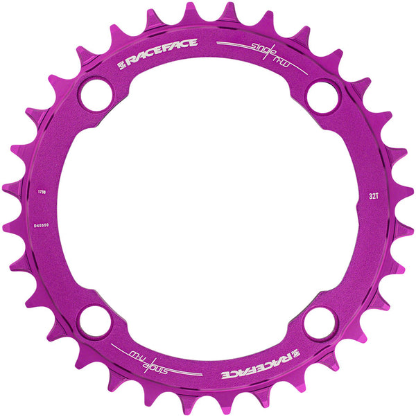RaceFace 1x Narrow Wide Chainring - 32t 104 BCD 10-12 Speed 7075 Aluminum Purple