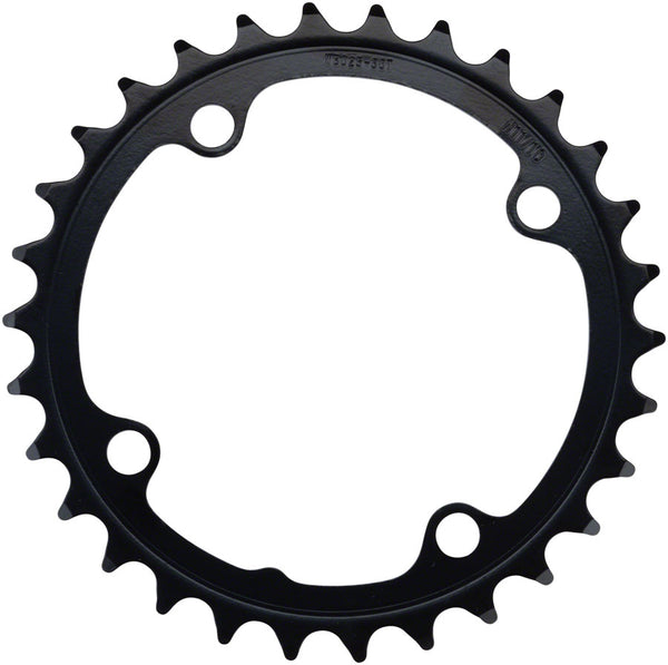 Full Speed Ahead Omega/Vero Pro Steel Road Double Chainring - 34t 90 BCD Steel N-11 BLK