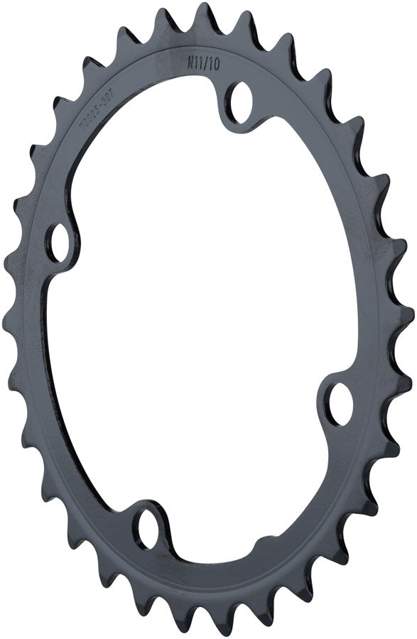 Full Speed Ahead Omega/Vero Pro Steel Road Double Chainring - 34t 90 BCD Steel N-11 BLK