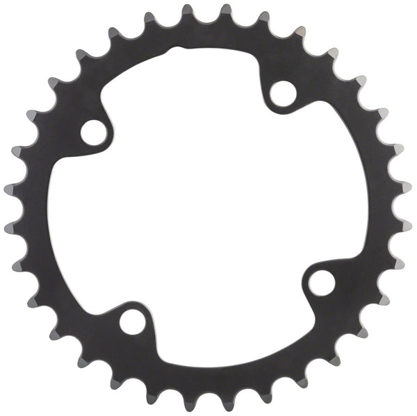 Full Speed Ahead Omega/Vero Pro Steel Road Double Chainring - 32t 90 BCD Steel N-11 BLK