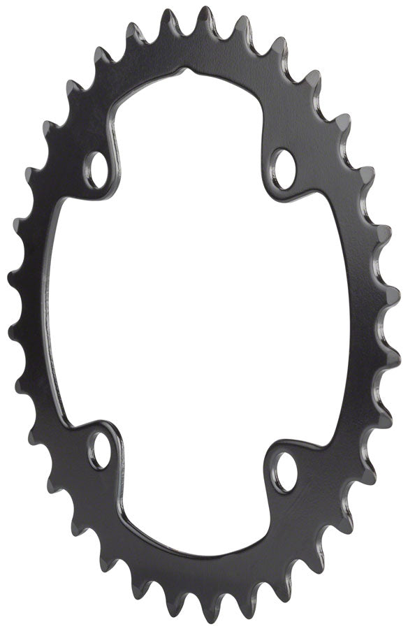 Full Speed Ahead Omega/Vero Pro Steel Road Double Chainring - 32t 90 BCD Steel N-11 BLK