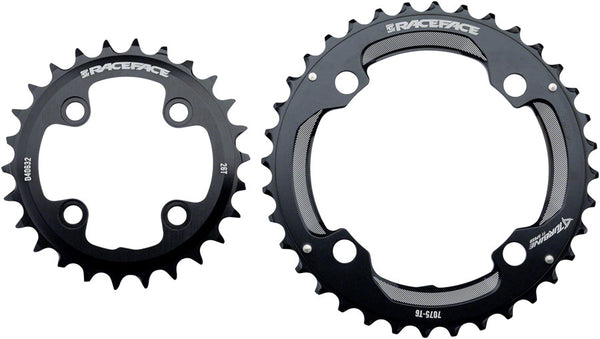 RaceFace Turbine 11-Speed Chainring: 64/104mm BCD 26/36t Black