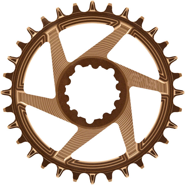 e*thirteen Helix R Guidering - 32t 11/12-Speed 3mm Offset SRAM 3-Bolt DM Bronze