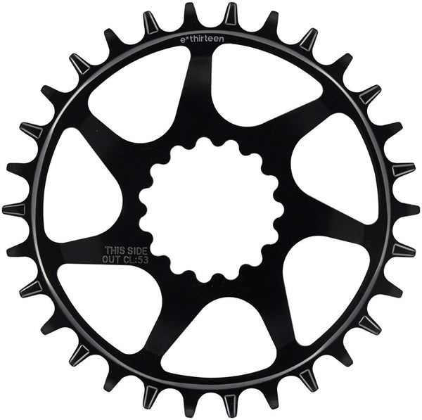 e*thirteen Helix Guidering - 30t 10/11/12-Speed 52/55mm Flip Flop CL 3/5mm Offset e*thirteen DM BLK