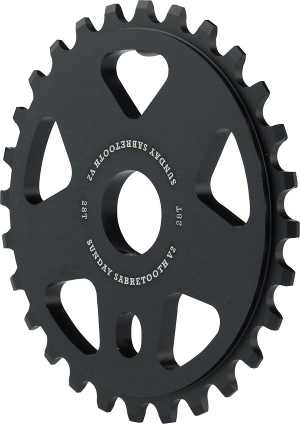 Sunday Sabretooth V2 Sprocket - 28t Black