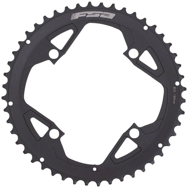 Full Speed Ahead Gossamer Pro ABS Road Chainring - 48t Outer Ring 120mm BCD 4-Bolt Aluminum N11 BLK