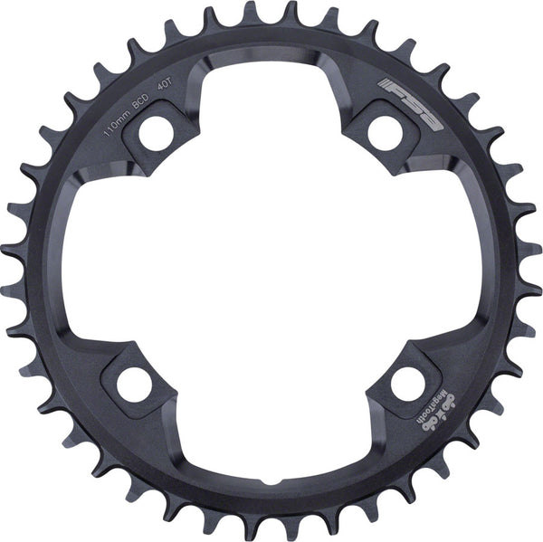 Full Speed Ahead Gossamer Pro MegaTooth Chainring - 40t 110 Full Speed Ahead ABS BCD 4-Bolt Aluminum For 1 x 11-Speed BLK