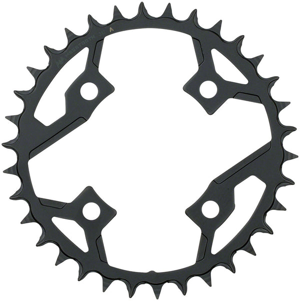 Full Speed Ahead Gamma Pro Mega Tooth Chainring - 34t 82 BCD Steel 1 x 11-Speed BLK