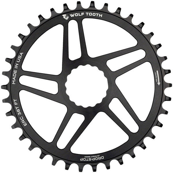 Wolf Tooth Direct Mount Chainring - 50t RaceFace CINCH Direct Mount Drop-Stop B 10/11/12-Speed Eagle Flattop Compatible BLK