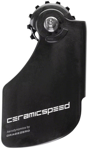 CeramicSpeed OSPW Pulley Wheel Aero System Shimano 9200/9250 8100/8150 - Coated Races Alloy Pulley Carbon Cage BLK