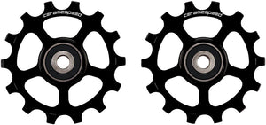 CeramicSpeed Pulley Wheels Shimano XT/XTR 12-Speed - 14 Tooth Coated Races Alloy BLK