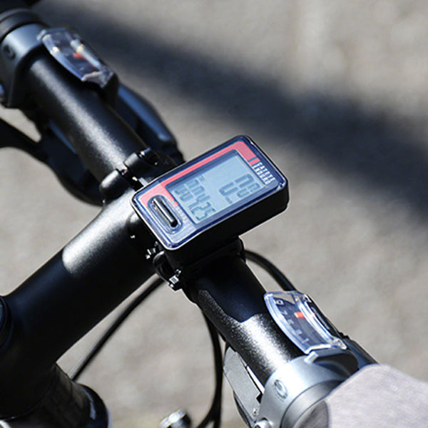 CatEye Enduro Bike Computer - Wired Black/Red