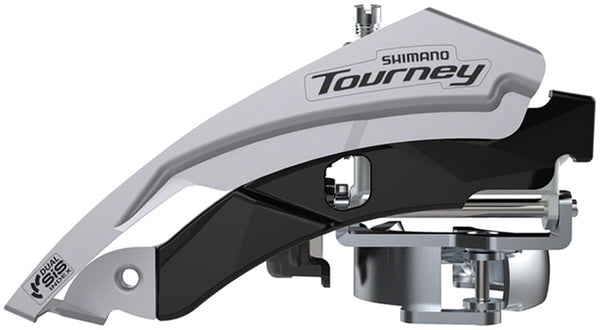 Shimano Tourney FD-TY601-L3 Front Derailleur - 6/7/8-Speed Triple Top Swing Dual Pull 31.8/34.9mm 63-66° Chainstay Angle 20t Cap.