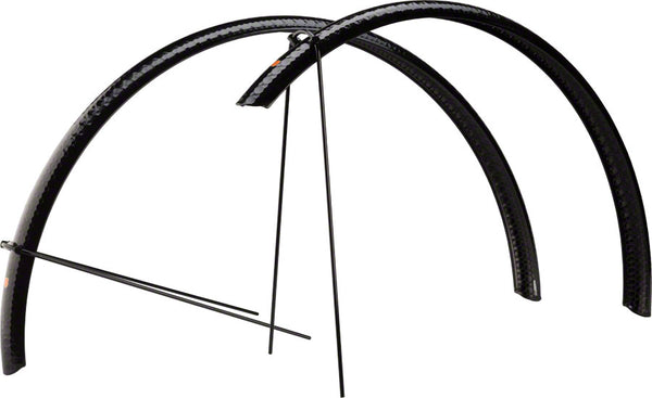 Velo Orange Hammered 700c x 45 Fender Set: Black (700c x 25-35)