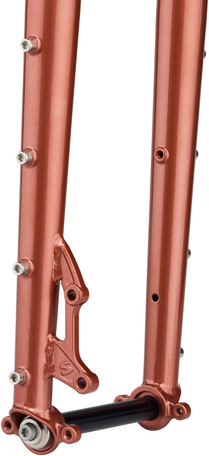 Surly Dinner Fork - 29" 15x110mm Thru-Axle 1-1/8" Straight Steerer 485mm Axle To Crown Steel Chester Copperpot