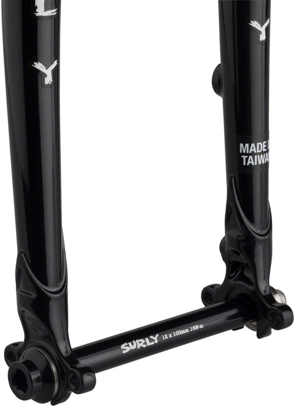 Surly Midnight Special Fork - 650b/700c 12x100mm Thru-Axle 1-1/8" Straight Steerer Steel 40mm Offset BLK