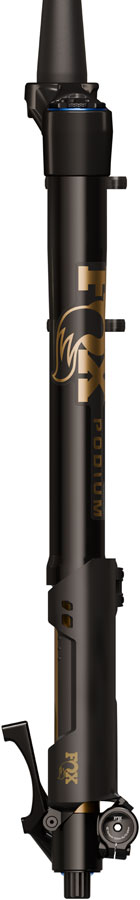 FOX Factory Podium Inverted Suspension Fork - 29" 160 mm 20TA x 110 mm 44mm Offset GRIP X2 68HT Crown BLK/Podium Gold