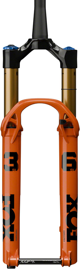FOX 36 SL Factory Suspension Fork - 29" 130 mm 15 x 110 mm Kabolt SL 44mm Offset GRIP X Damper Shiny Orange