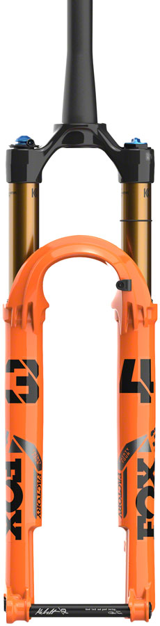 FOX 34 Step-Cast Factory Suspension Fork - 29" 120 mm 15 x 110 mm Kabolt 44mm Offset GRIP SL Damper Push-Lock Shiny Orange